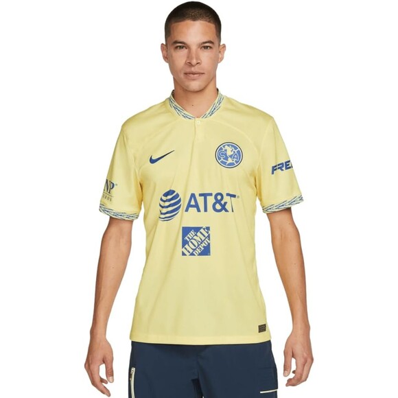 Men's Nike Club America 2022/23 Home Jersey, Lemon Chiffon, Small - NEW - Picture 1 of 6